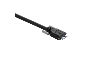 USB 3, standard cable, straight, screwable, 1.5 m